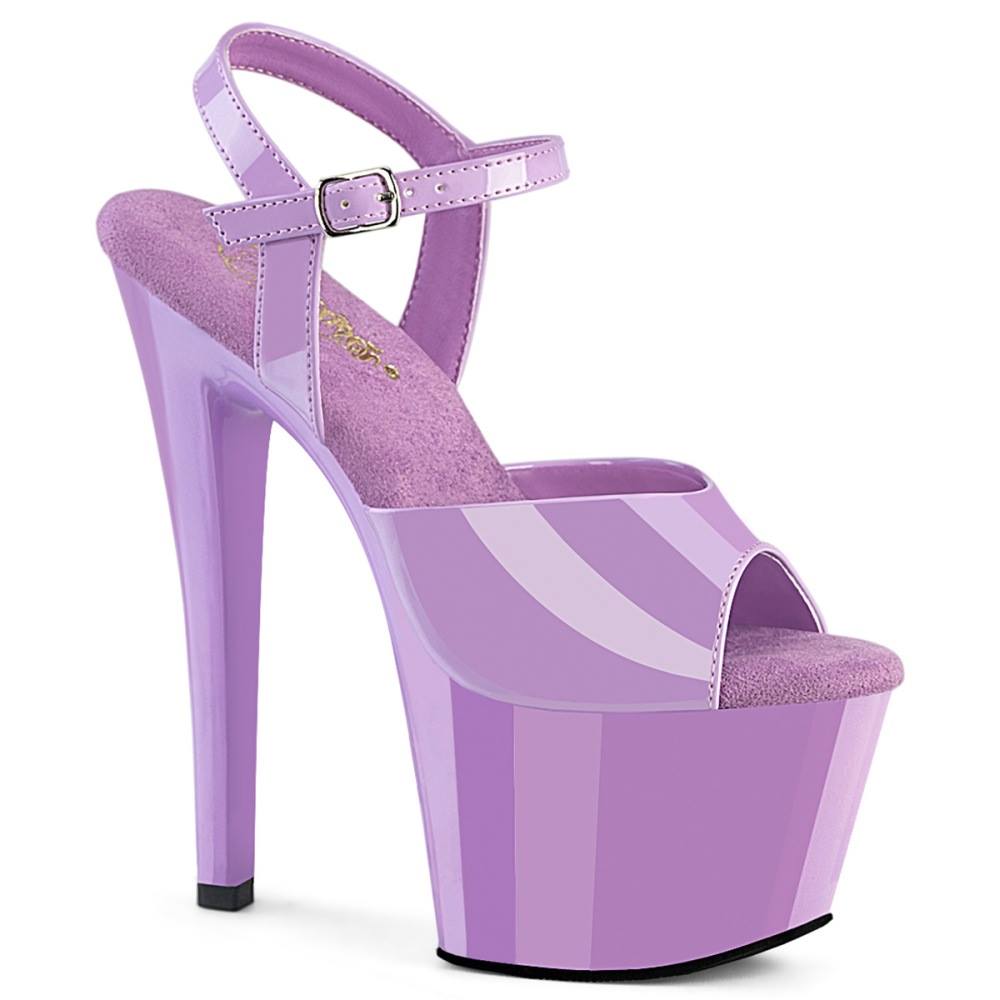 Pleaser - SKY309 Sandale à bride à la cheville, Pole dance chaussures - Violet Product image